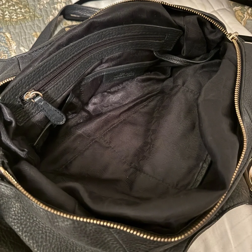 Michael Kors Black Leather Shoulder Bag‎